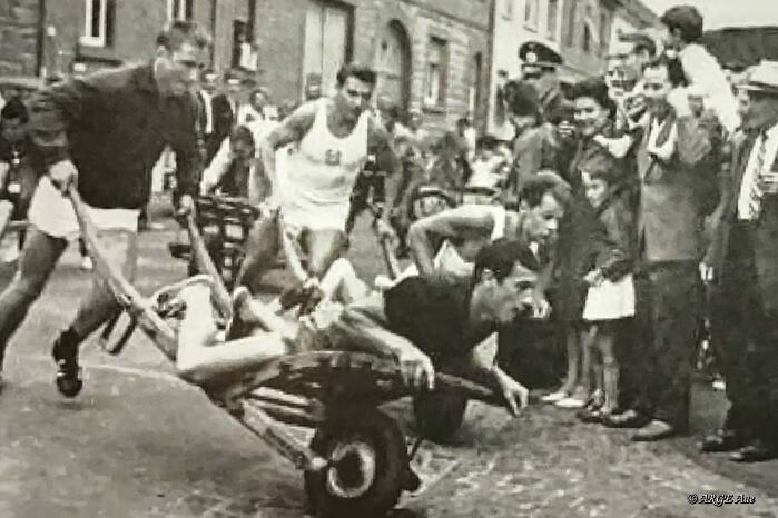 Aus der Chronik des Schubkarren-Rennens: 1964 und 2016 