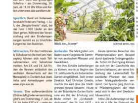 Veröffentlichung im Wochenblatt-Reporter des WO 01.07.2022